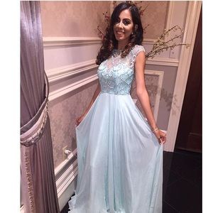 Tiffany blue maxi dress